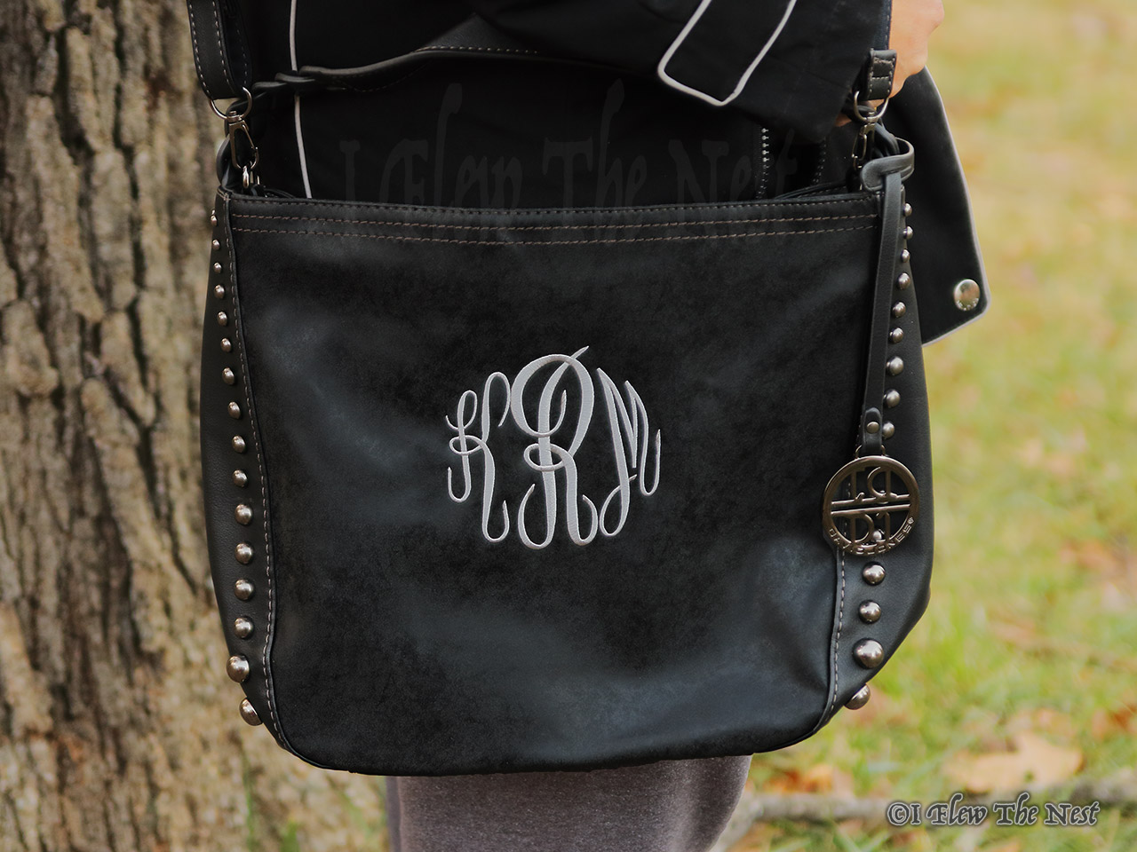 monogrammed crossbody purse