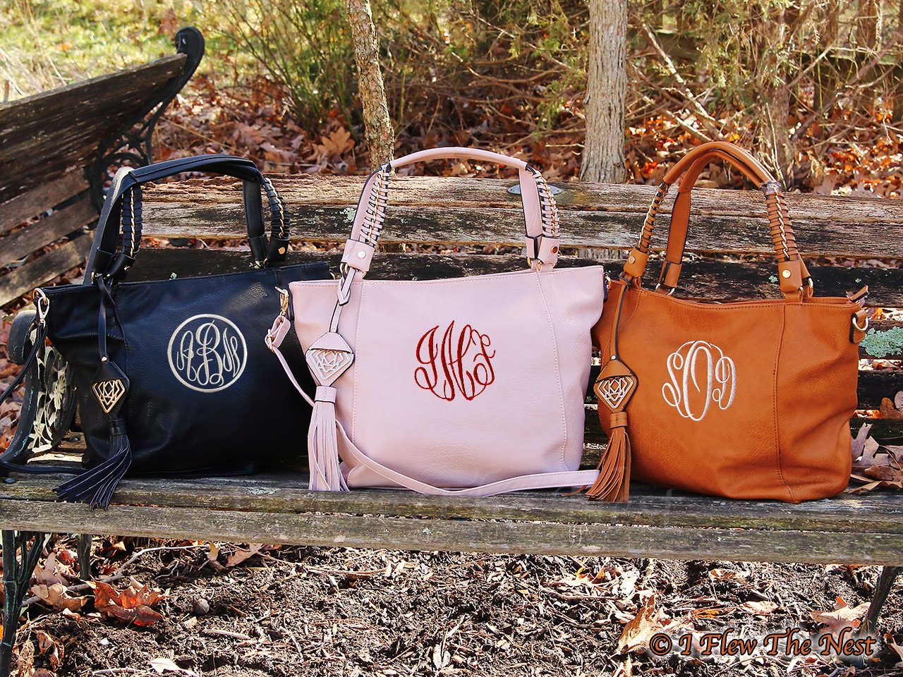 monogrammed handbags and totes