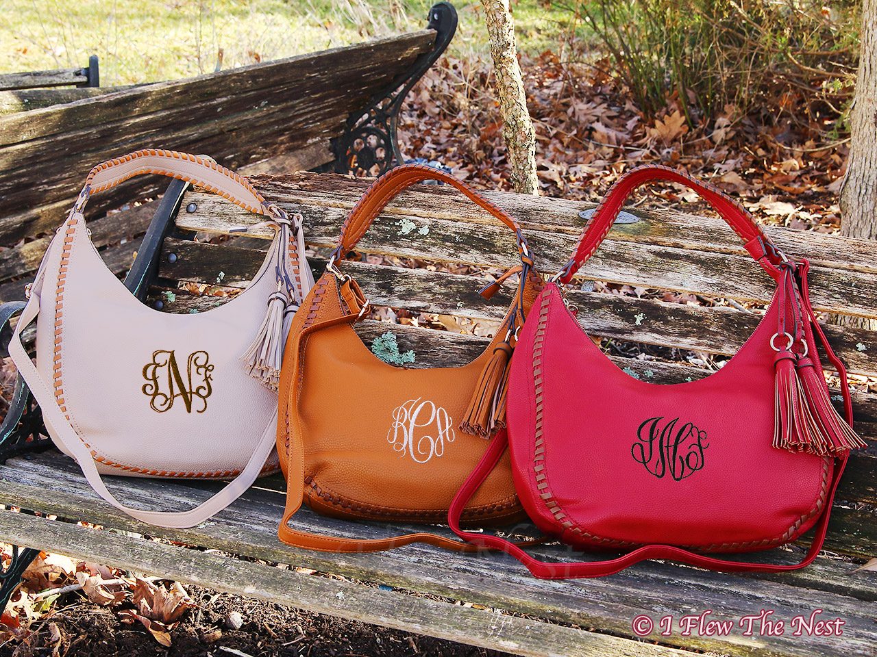 Monogrammed hobo purse best sale
